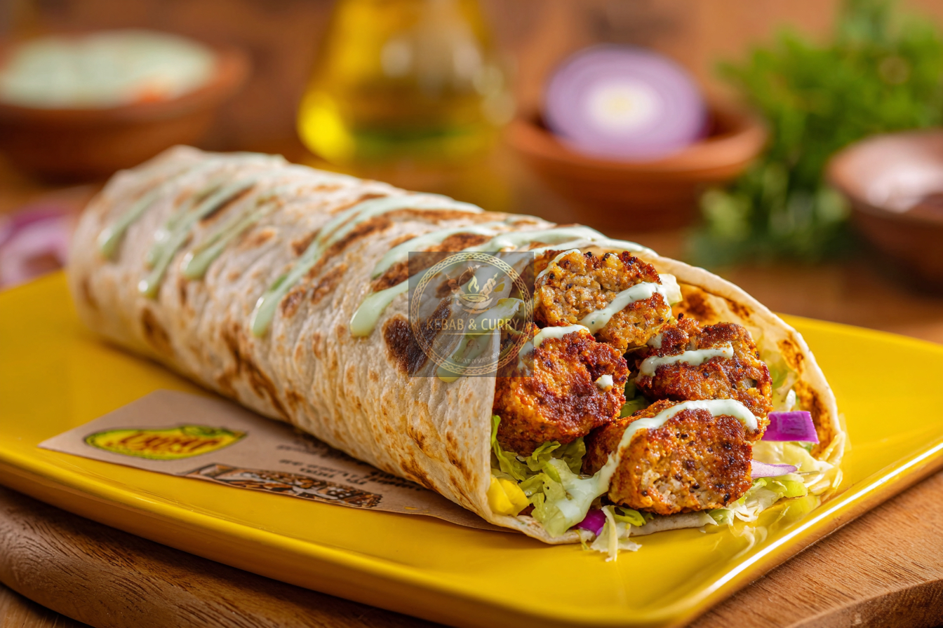 Mutton Seekh Kebab Roll